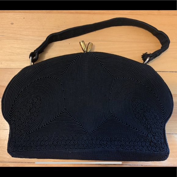 Vintage Hardshell Clasp Closure Bag - Picture 1 of 11